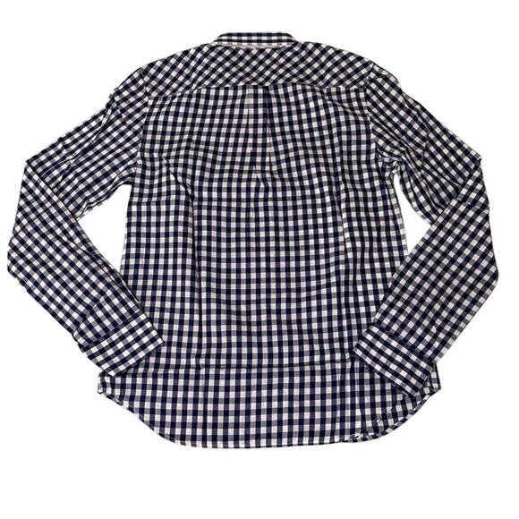UNTUCKit Blue Gingham Button-Down Shirt Size 2 NWT Classic Cotton Work Top - Picture 3 of 5